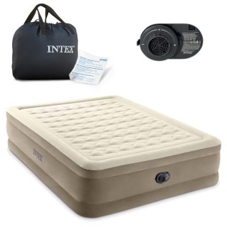 MATERAC WELUROWY Z POMPKĄ 203 X 152 X 46 CM INTEX 64428ND