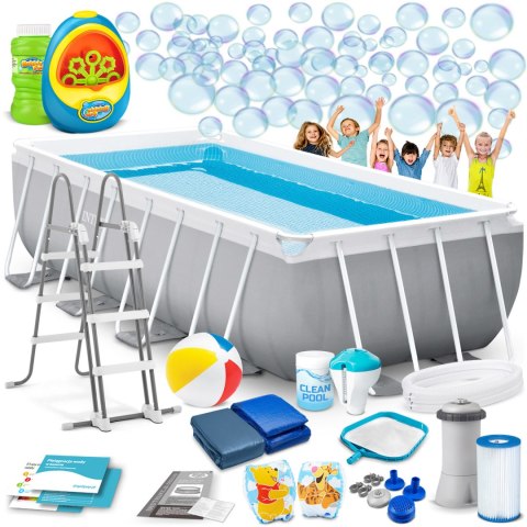 Basen ogrodowy stelażowy 400 x 200 x 122 cm 18w1 INTEX 26790 + maszynka do baniek GRATIS Basen ogrodowy stelażowy 400 x 200 x 122 cm 18w1 INTEX 26790 + maszynka do baniek GRATIS