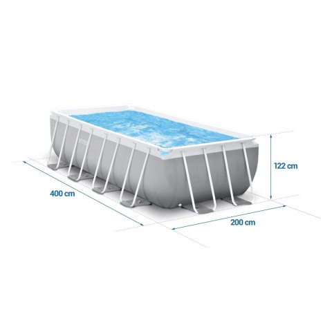 Basen ogrodowy stelażowy 400 x 200 x 122 cm 18w1 INTEX 26790 + maszynka do baniek GRATIS Basen ogrodowy stelażowy 400 x 200 x 122 cm 18w1 INTEX 26790 + maszynka do baniek GRATIS