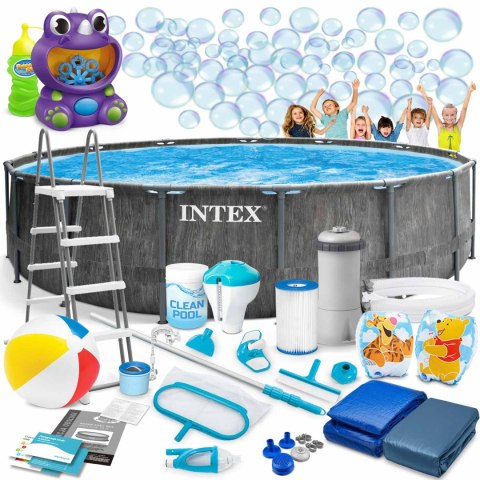 Basen ogrodowy stelażowy 457 x 122 cm 20w1 INTEX 26742 + maszyna do baniek GRATIS Basen ogrodowy stelażowy 457 x 122 cm 20w1 INTEX 26742 + maszyna do baniek GRATIS