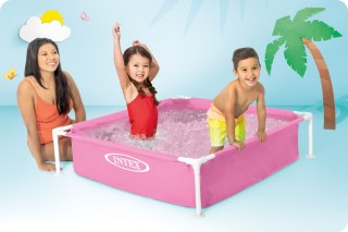 BASEN STELAŻOWY MINI DLA DZIECI RÓŻOWY 122 X 122 X 30 CM INTEX 57172