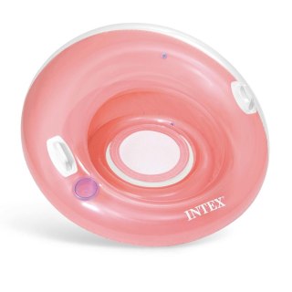 FOTEL DMUCHANY Z UCHWYTAMI RÓŻOWY 119 CM INTEX 58883