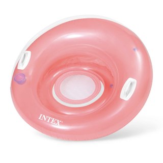 FOTEL DMUCHANY Z UCHWYTAMI RÓŻOWY 119 CM INTEX 58883