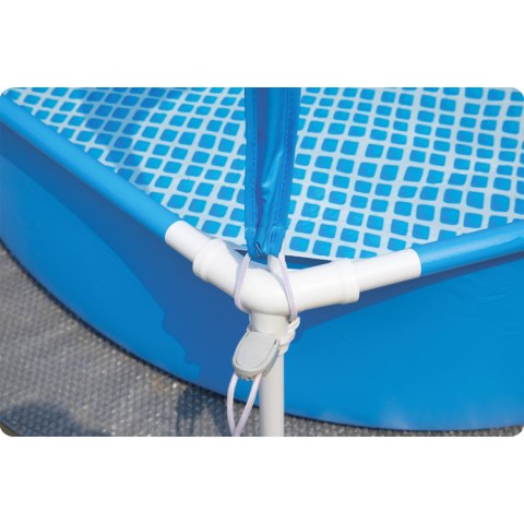 Basen stelażowy dla dzieci z daszkiem 183 x 38 cm INTEX 28209 Basen stelażowy dla dzieci z daszkiem 183 x 38 cm INTEX 28209