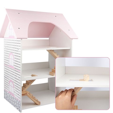 DUŻY DREWNIANY DOMEK DLA LALEK 3 PIĘTRA +MEBLE DUŻY DREWNIANY DOMEK DLA LALEK 3 PIĘTRA +MEBLE