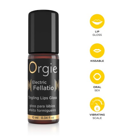 BŁYSZCZYK STYMULUJĄCY SEXY VIBE! - ELETRIC FELLATIO VIBRATING GLOSS 15ML