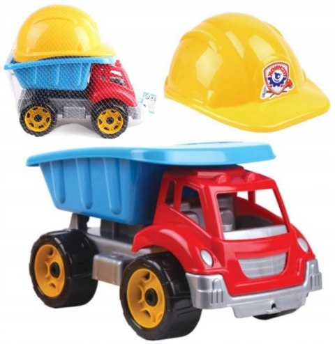 WYWROTKA AUTO +KASK ZESTAW DO PIASKU DLA DZIECI WYWROTKA AUTO +KASK ZESTAW DO PIASKU DLA DZIECI